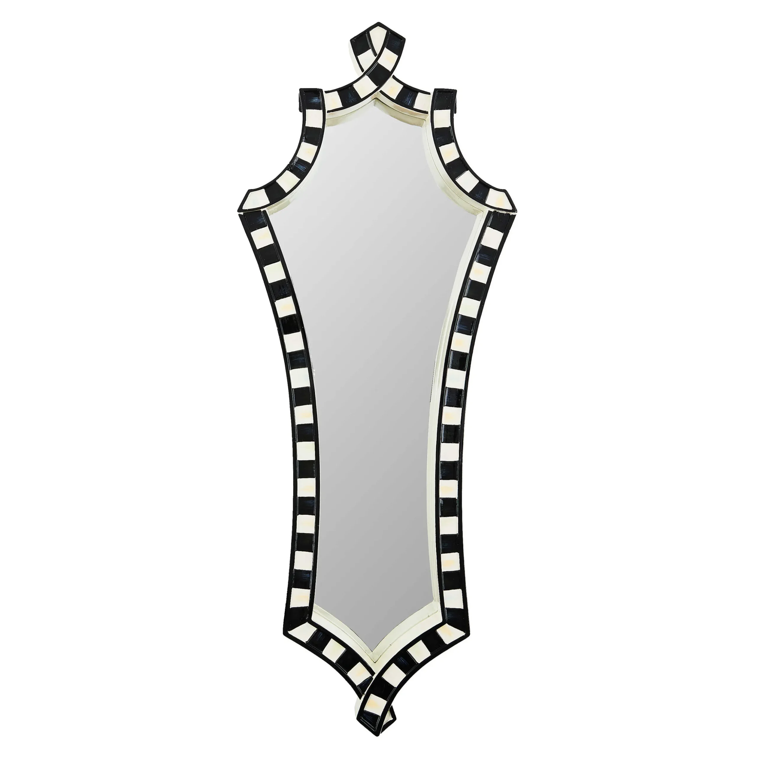 Room Accents|MacKenzie-Childs Courtly Check Wall Mirror