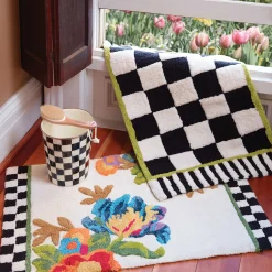 Bath & Bath Accessories|Room Accents|MacKenzie-Childs Courtly Check Waste Bin