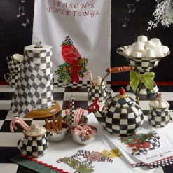 The Coffee Shop|Tea Kettles|MacKenzie-Childs Courtly Check Whistling Tea Kettle