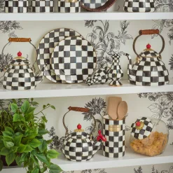 The Coffee Shop|Tea Kettles|MacKenzie-Childs Courtly Check Whistling Tea Kettle