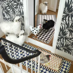 Spring|Room Accents|MacKenzie-Childs Courtly Check White Sheep - Large