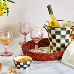 Fall Entertaining|Drinkware|MacKenzie-Childs Courtly Check Wine Cooler