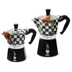 The Coffee Shop|Serveware|MacKenzie-Childs Courtly Flower Market 3 Cup Moka Pot