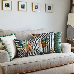 Spring|Pillows, Throws, & Cushions|MacKenzie-Childs Courtly Flower Market Lumbar Pillow