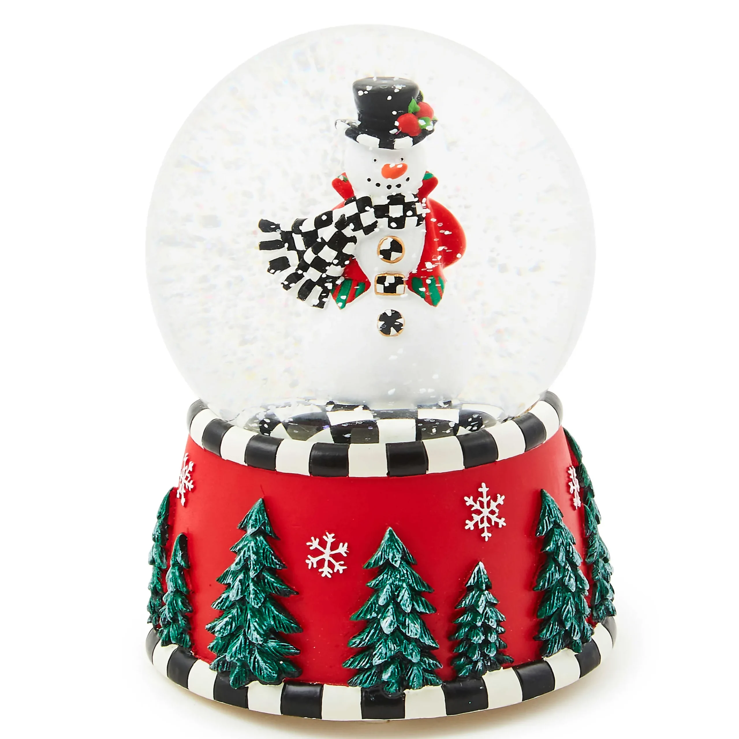 Room Accents|MacKenzie-Childs Courtly Snowman Snow Globe