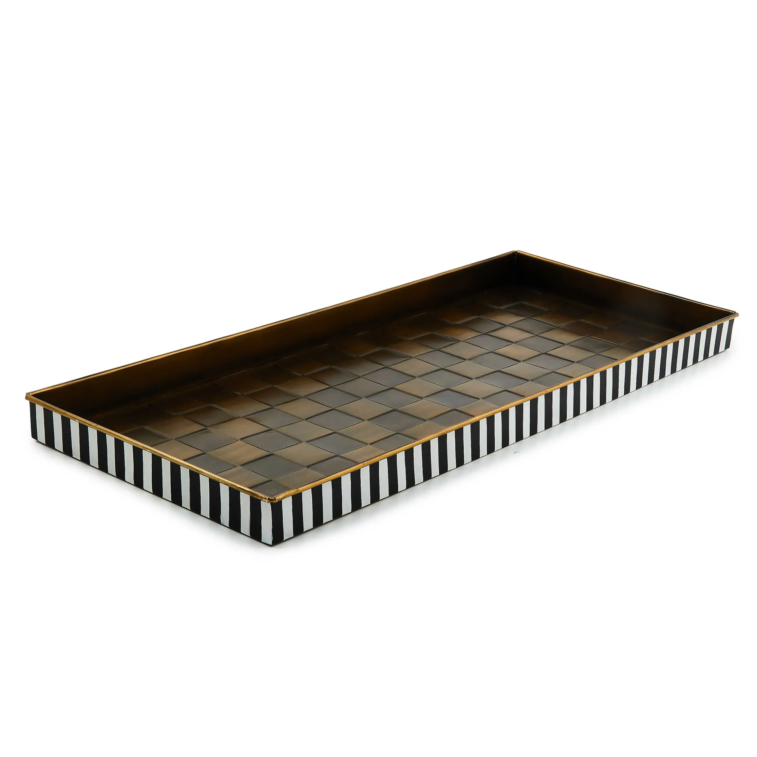 Room Accents|MacKenzie-Childs Courtly Stripe Boot Tray