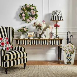 Storage Furniture|Entryway Furniture|MacKenzie-Childs Courtly Stripe Console Table