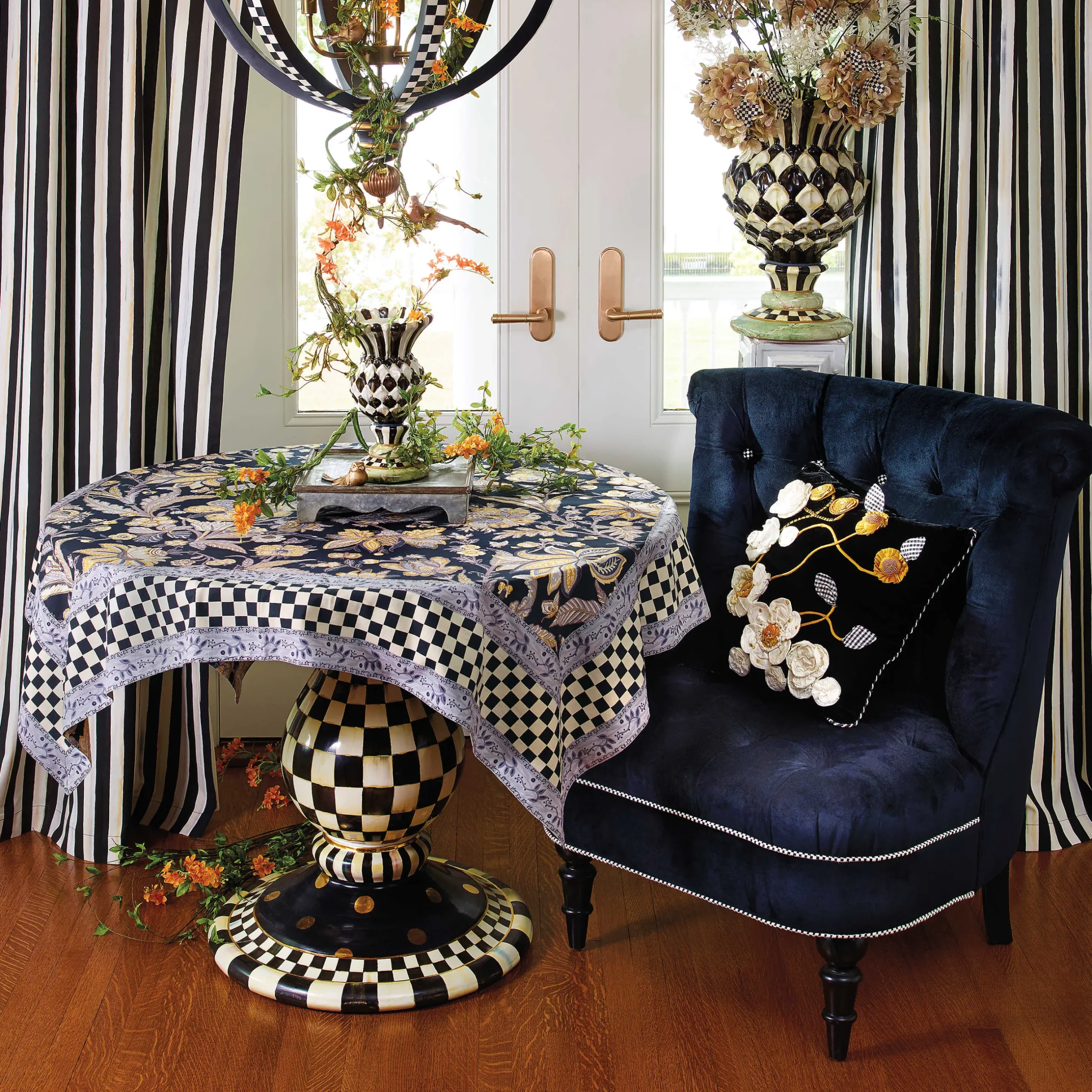 Room Accents|MacKenzie-Childs Courtly Stripe Curtain Panel
