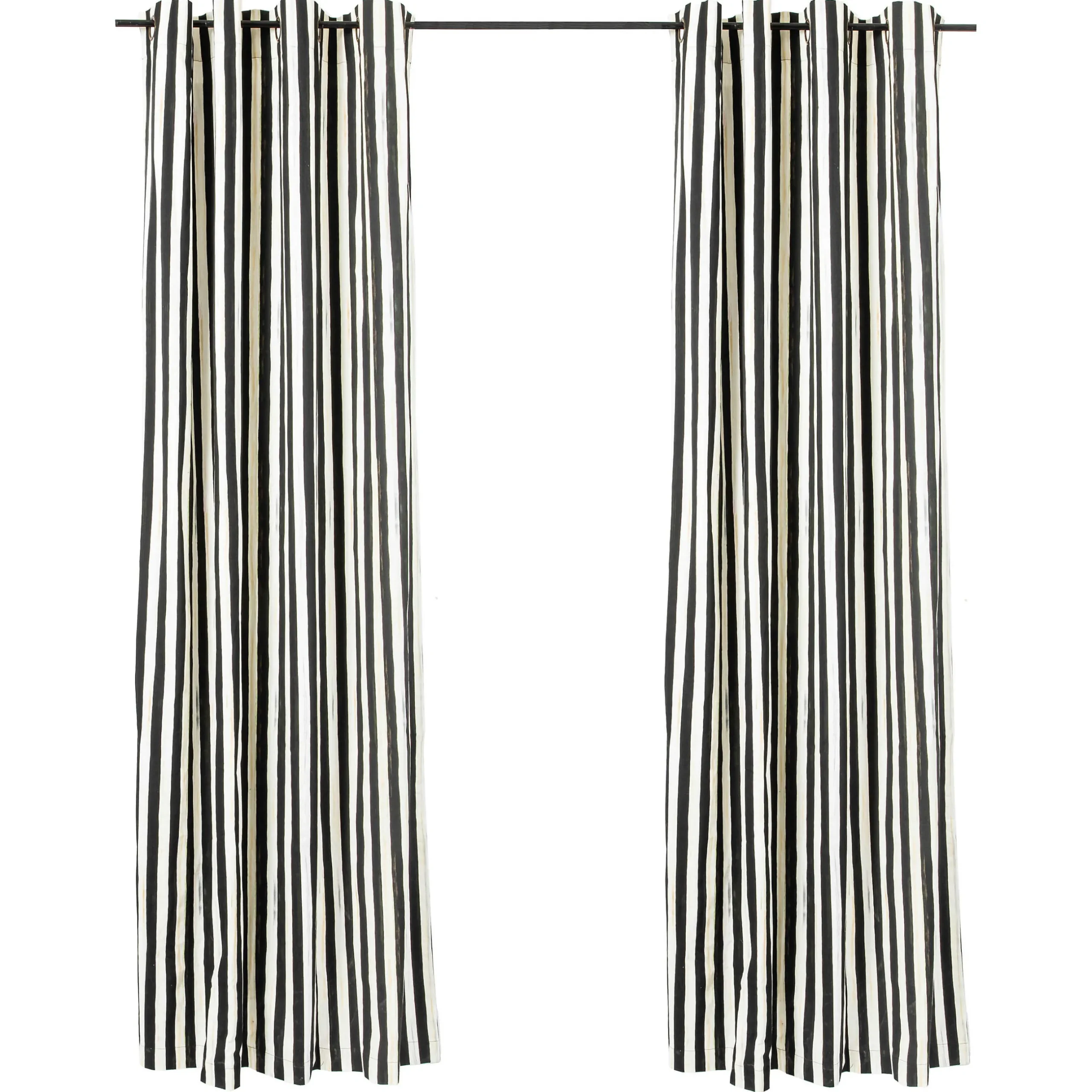 Room Accents|MacKenzie-Childs Courtly Stripe Grommet Top Curtain Panel