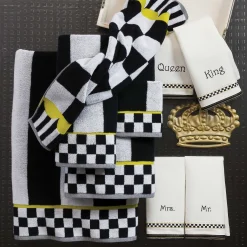 Bath & Bath Accessories|MacKenzie-Childs Courtly Stripe Hand Towel