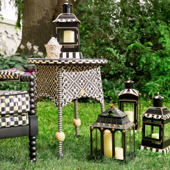 Spring|The Fall Shop|MacKenzie-Childs Courtly Stripe Small Candle Lantern