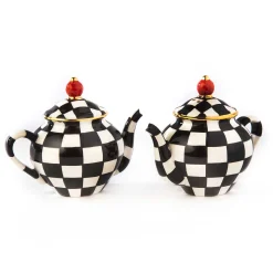 Table Accessories|MacKenzie-Childs Courtly Teapot Salt  Pepper Set