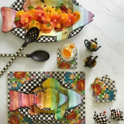 Table Accessories|MacKenzie-Childs Courtly Teapot Salt  Pepper Set