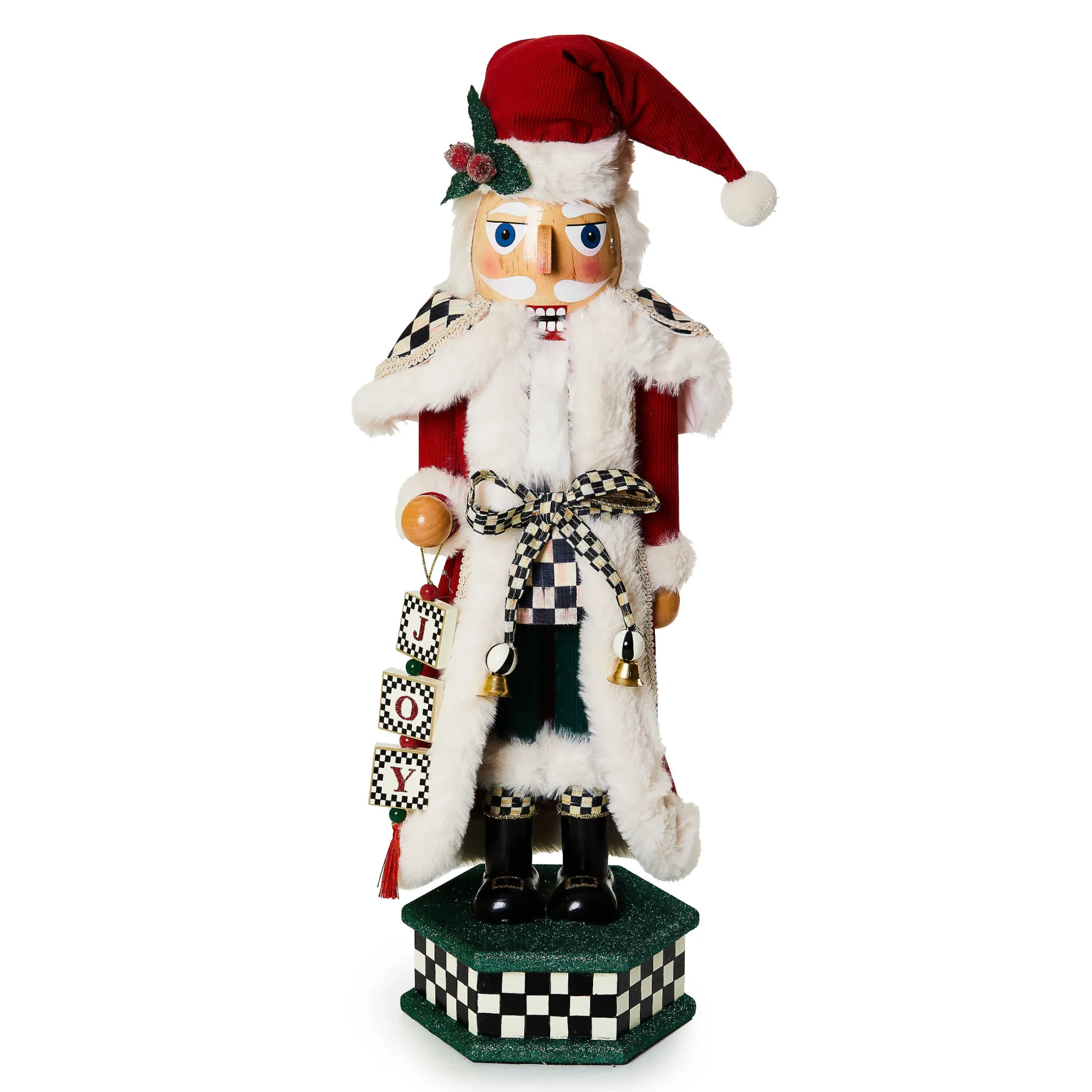 Room Accents|MacKenzie-Childs Cozy Christmas Santa Nutcracker