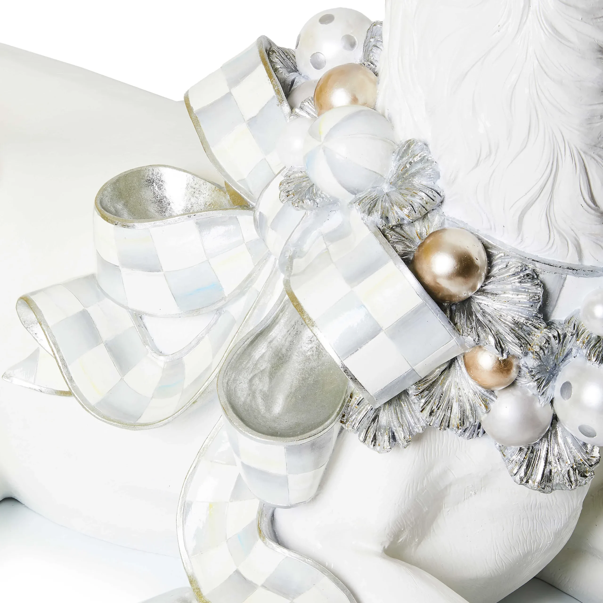 Outdoor|MacKenzie-Childs Crystal Palace Resting Trophy White Deer