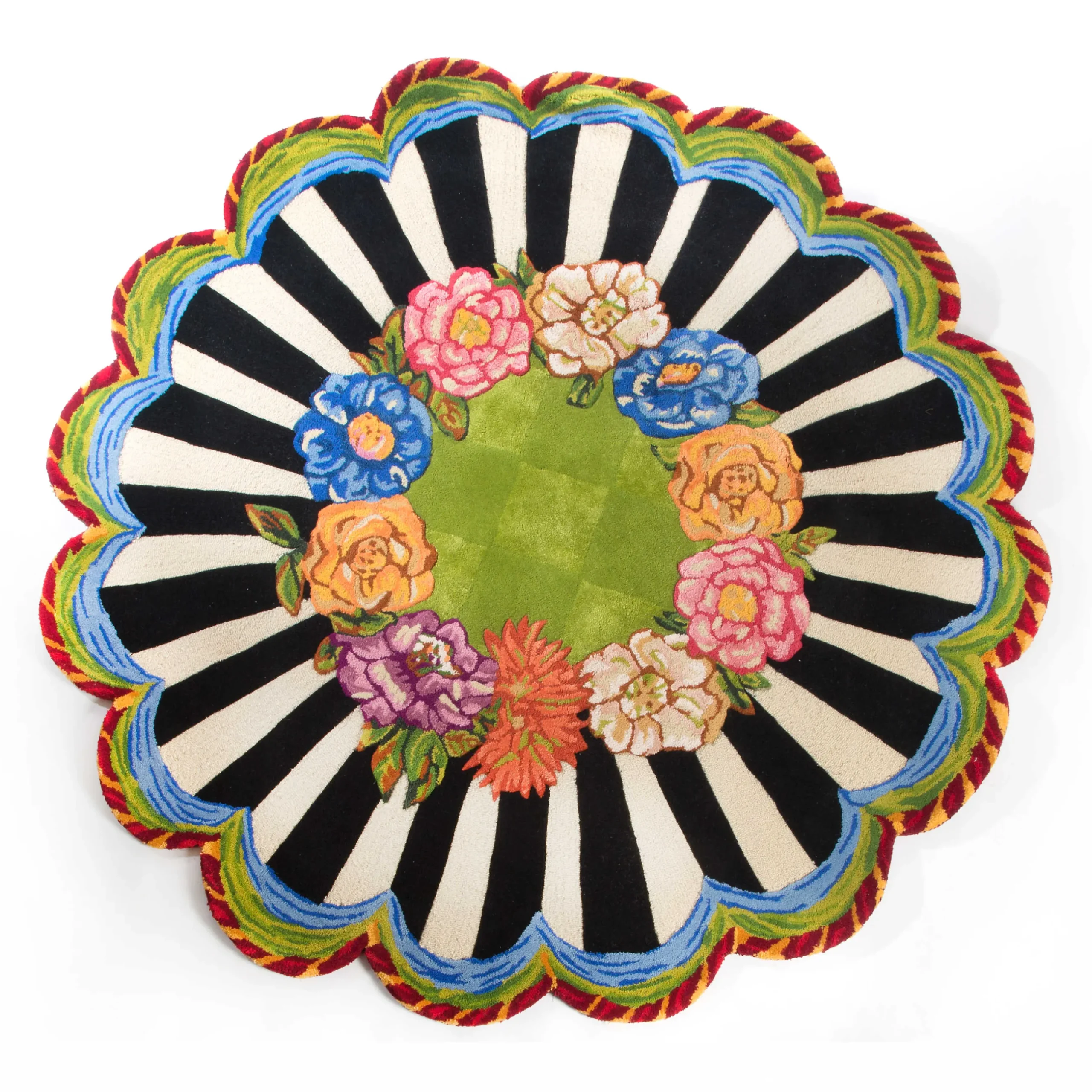 Rugs|MacKenzie-Childs Cutting Garden 6' Round Rug