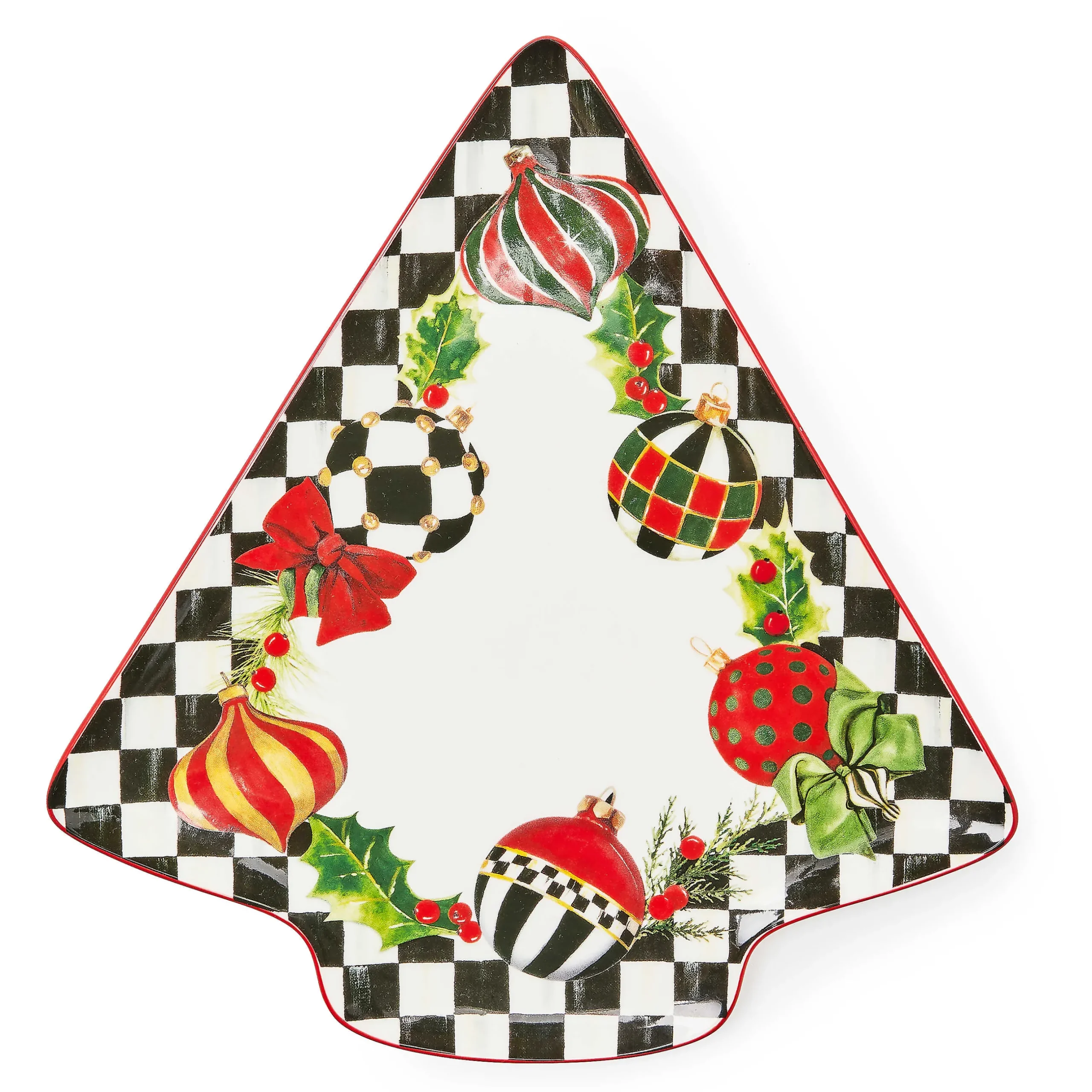 Holiday|Serveware|MacKenzie-Childs Deck the Halls Tree Serving Platter