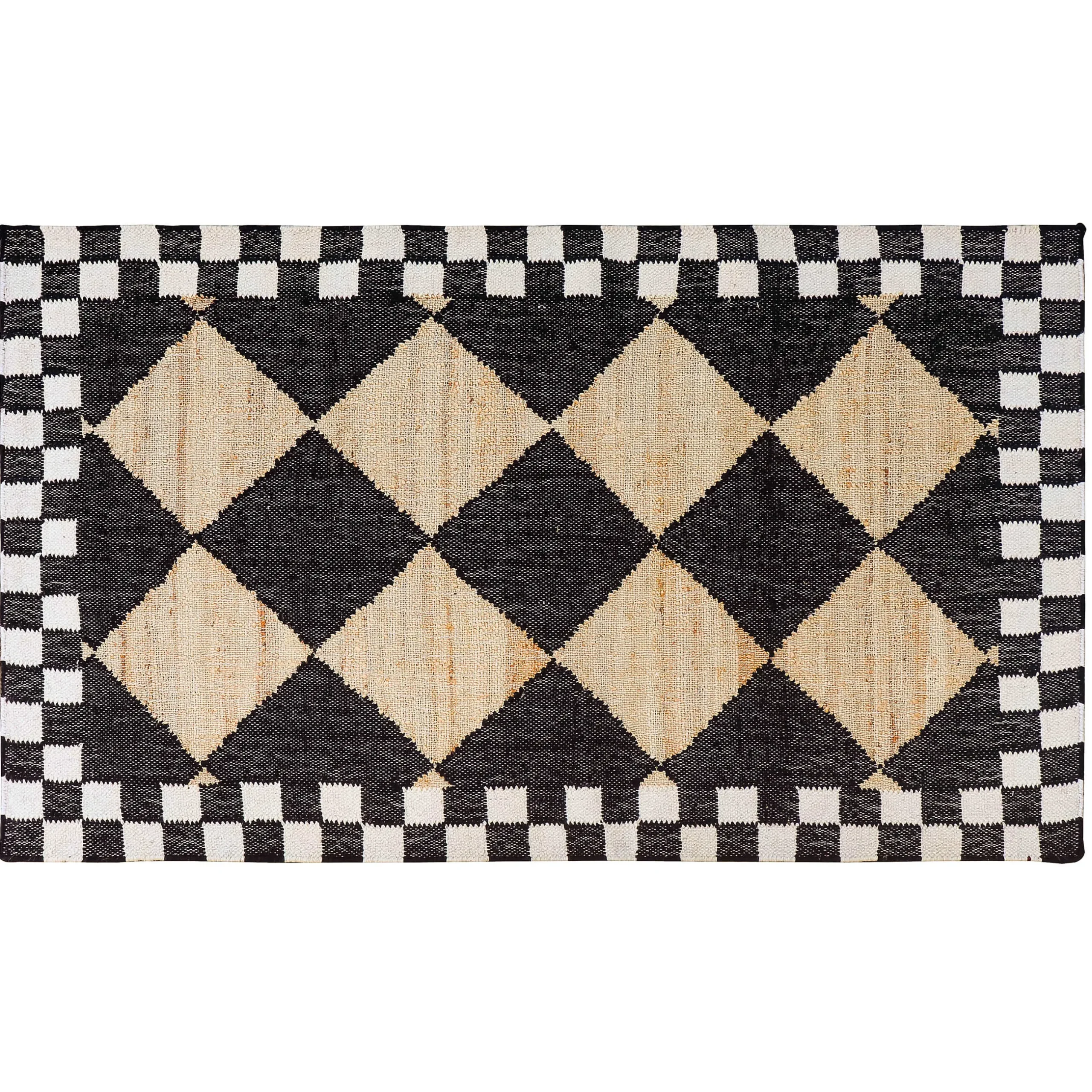 Rugs|MacKenzie-Childs Diamond Jute 3' x 5' Rug
