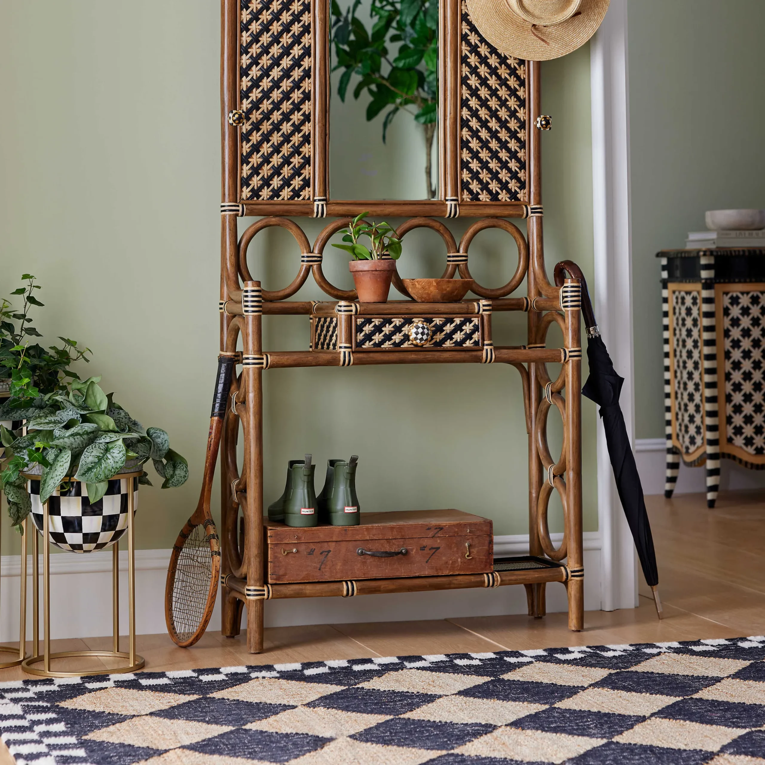 Rugs|MacKenzie-Childs Diamond Jute 8' x 10' Rug