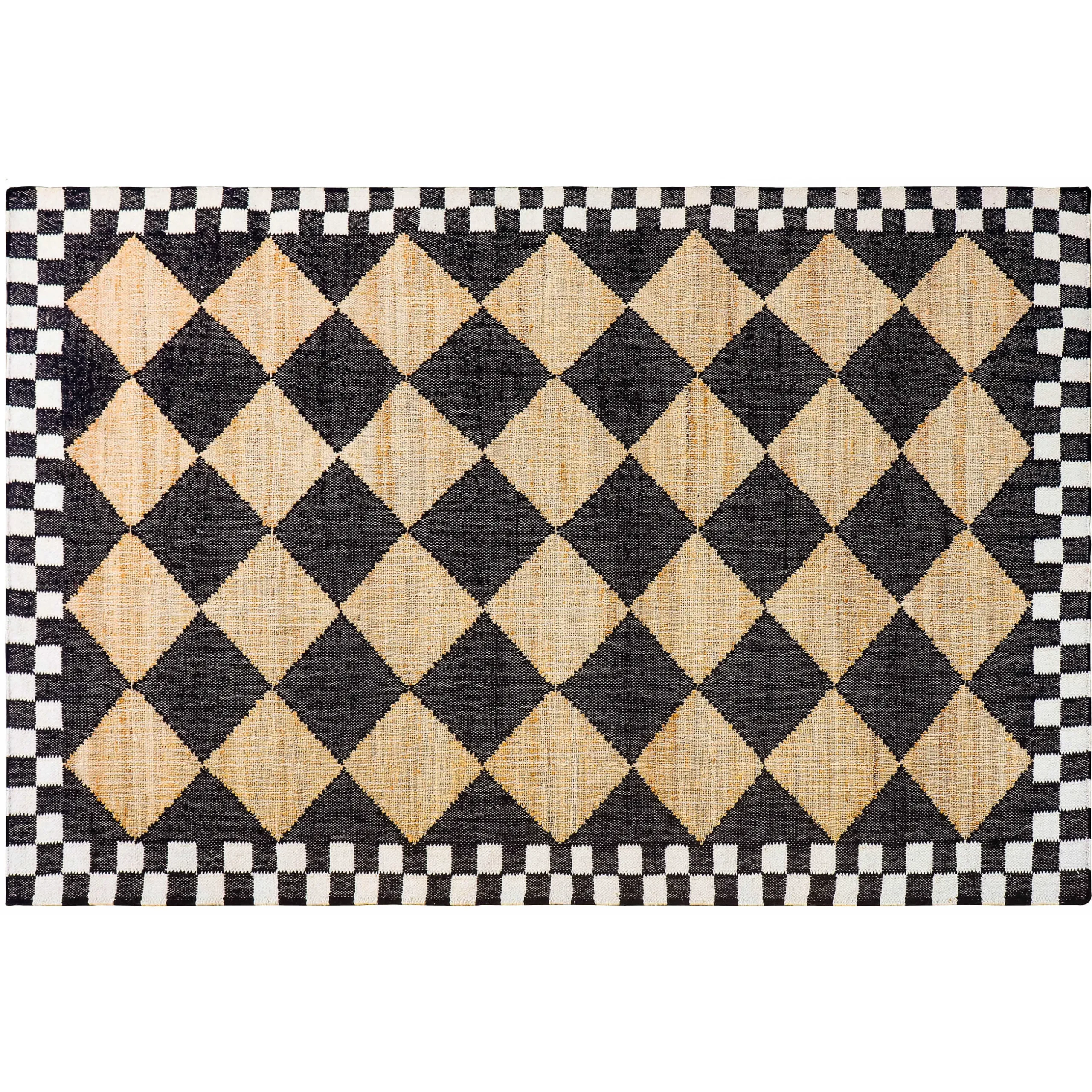 Rugs|MacKenzie-Childs Diamond Jute 5' x 8' Rug