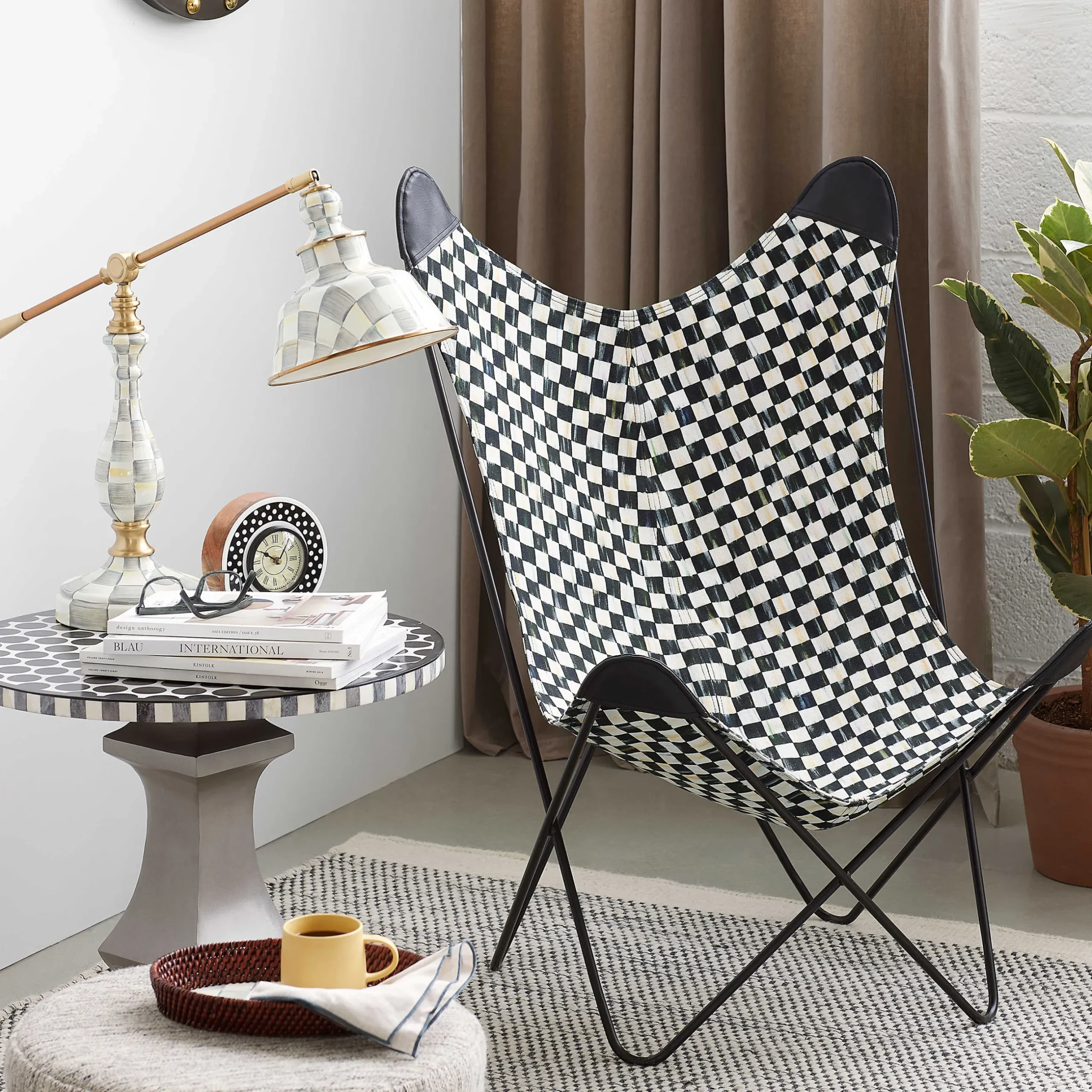 Room Accents|MacKenzie-Childs Dotty Round Desk Clock