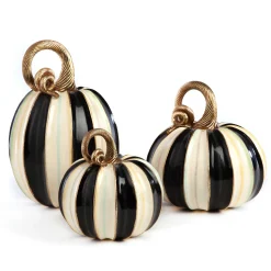 Pumpkins|The Halloween Shop|MacKenzie-Childs Elegant Stripe Tall Pumpkin