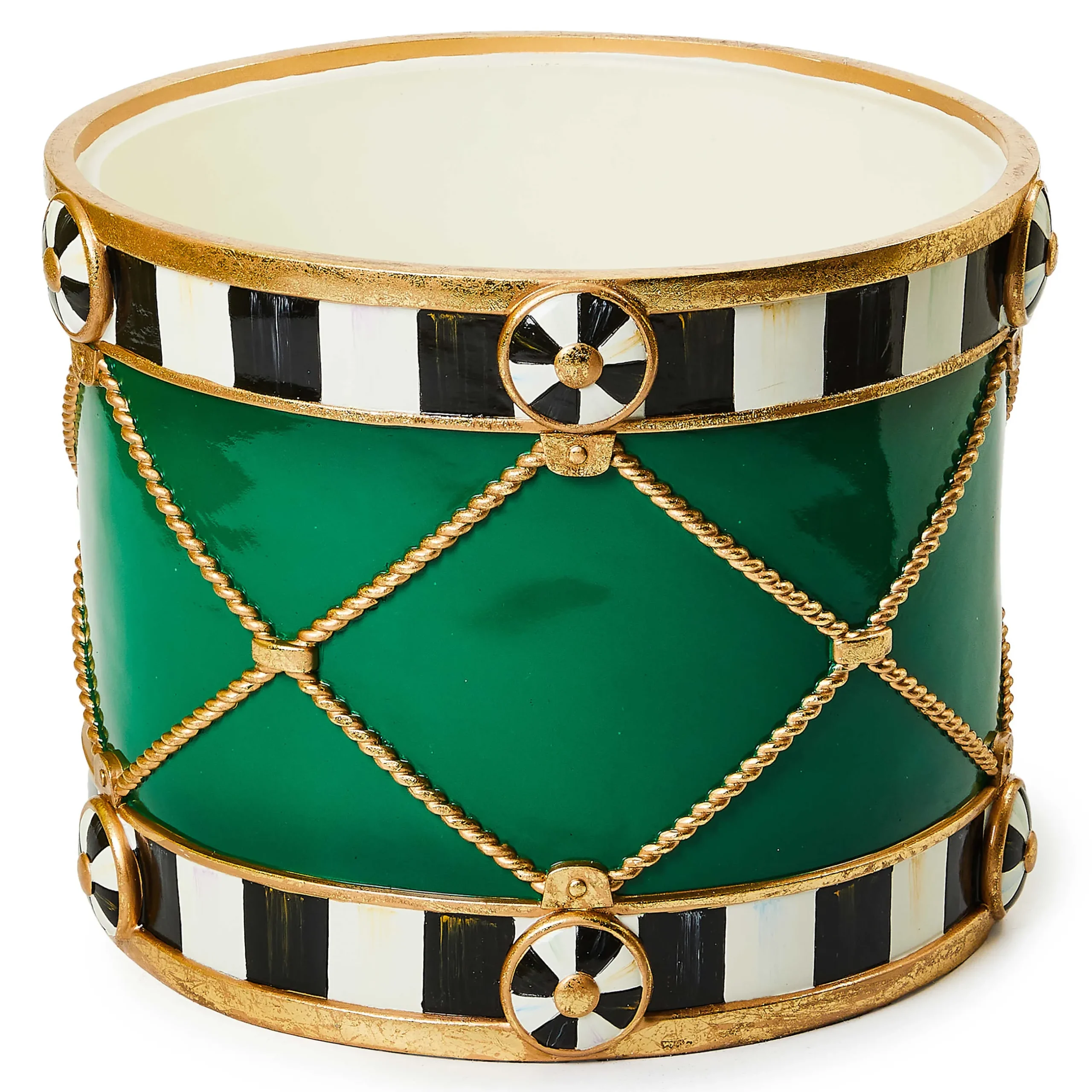 Holiday|Room Accents|MacKenzie-Childs Emerald Luxe Drum