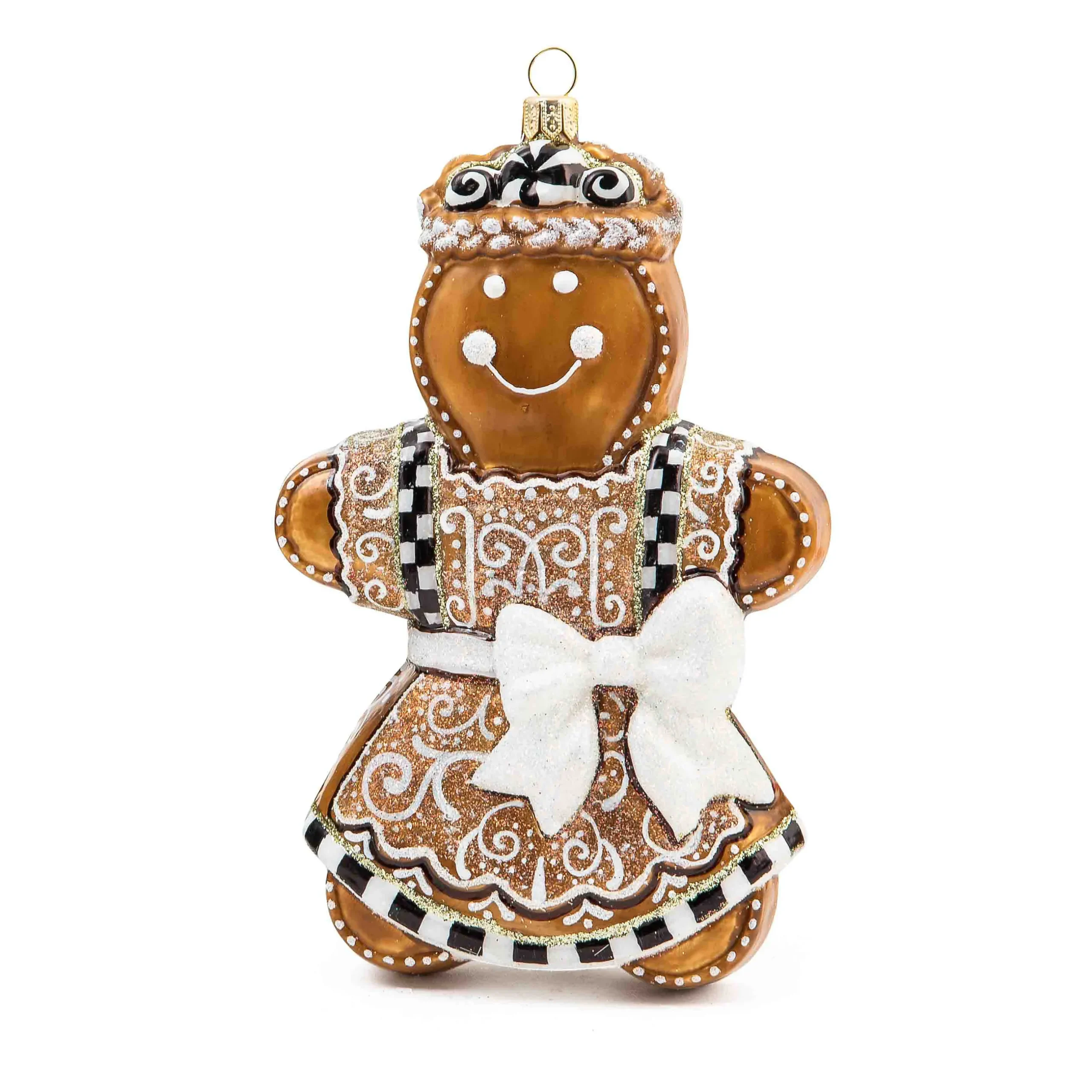 Holiday|MacKenzie-Childs Farmhouse Gingerbread Girl Glass Ornament