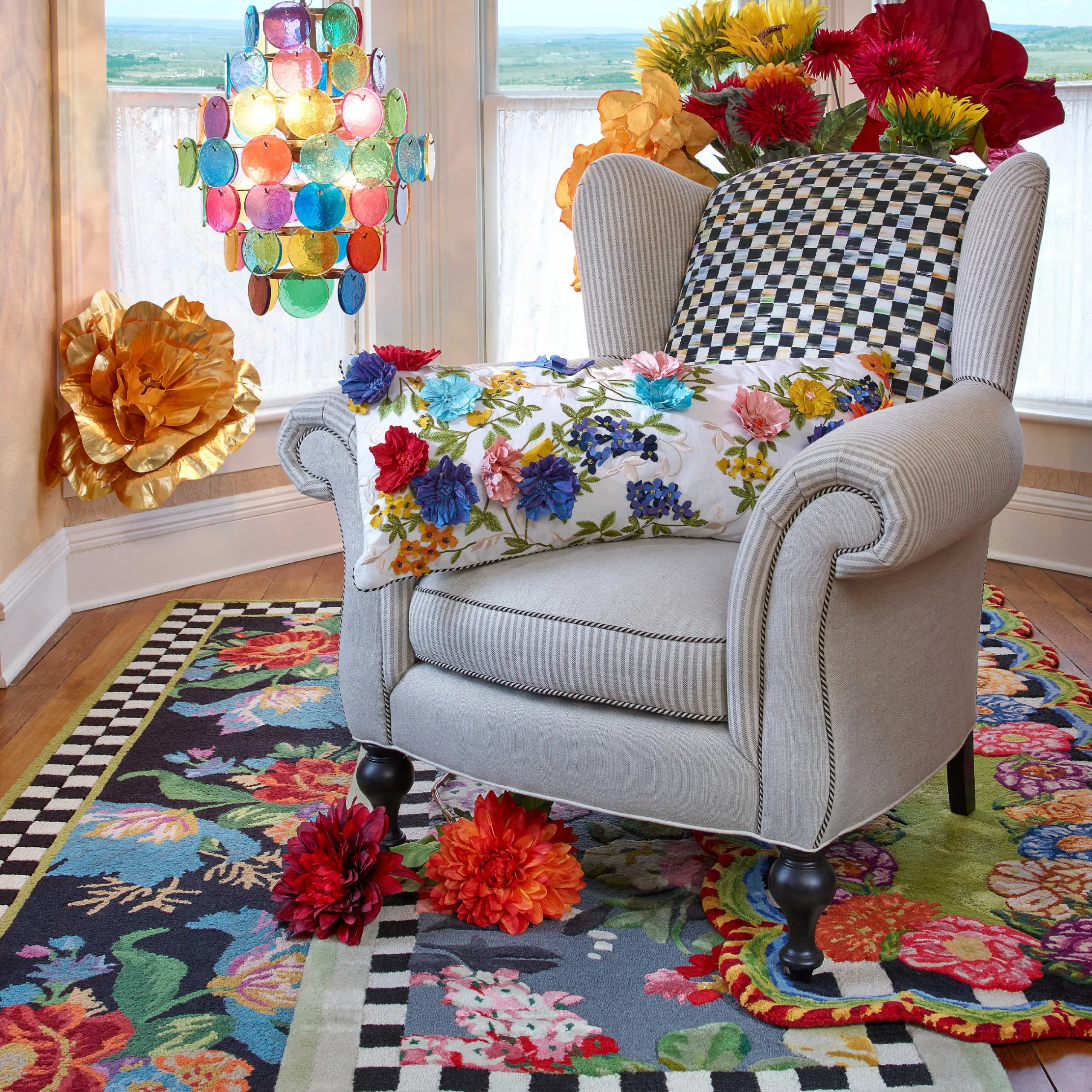 Rugs|MacKenzie-Childs Flower Market 2'6 x 8' Runner
