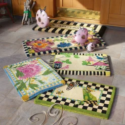 Outdoor|Rugs|MacKenzie-Childs Flower Market Double Door Entrance Mat