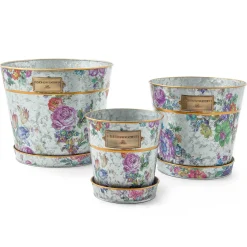 Spring|Greenery & Florals|MacKenzie-Childs Flower Market Pots  Saucers, Set of 3