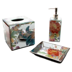 Bath & Bath Accessories|MacKenzie-Childs Flower Market Reflections Small Tray