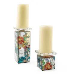 Candles & Fragrances|MacKenzie-Childs Flower Market Reflections Short Candle Holder