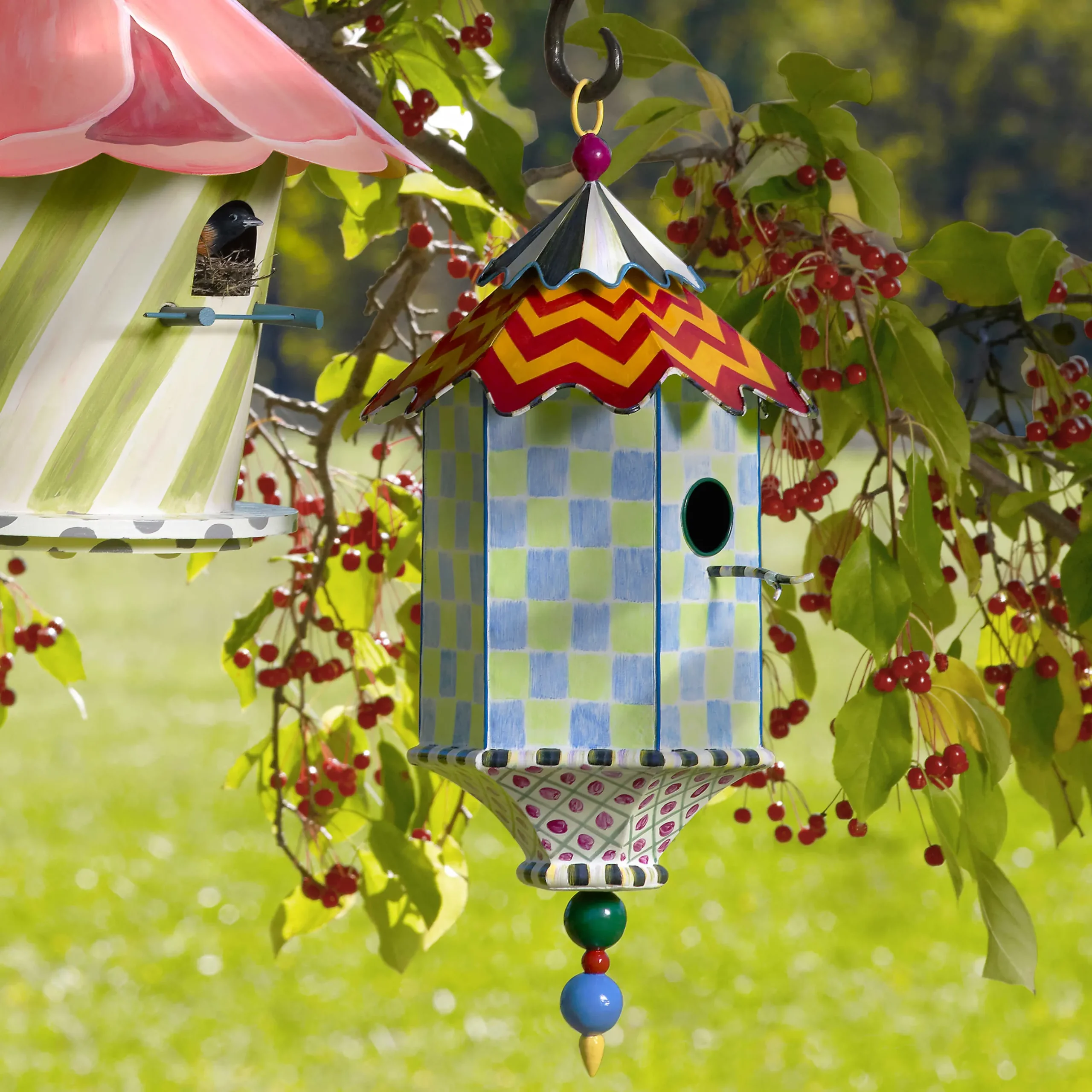 Spring|Outdoor|MacKenzie-Childs Flyer's Folly Birdhouse