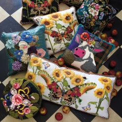 Pillows, Throws, & Cushions|MacKenzie-Childs Frida Cowlo Throw Pillow