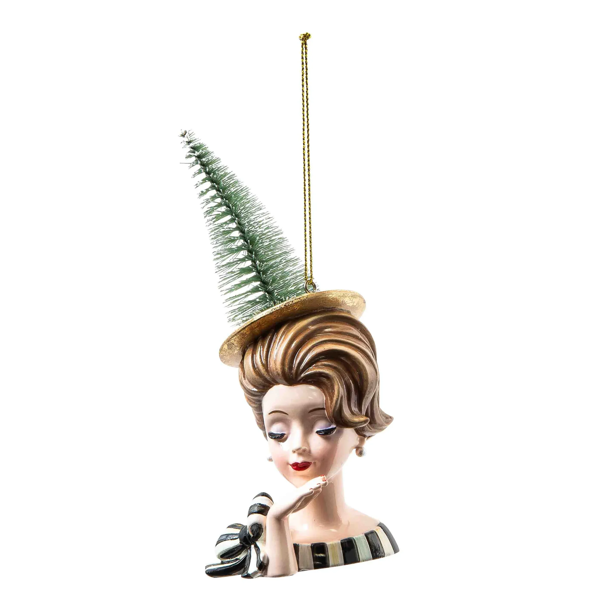 Holiday|MacKenzie-Childs Granny Kitsch Lady Portrait Ornament
