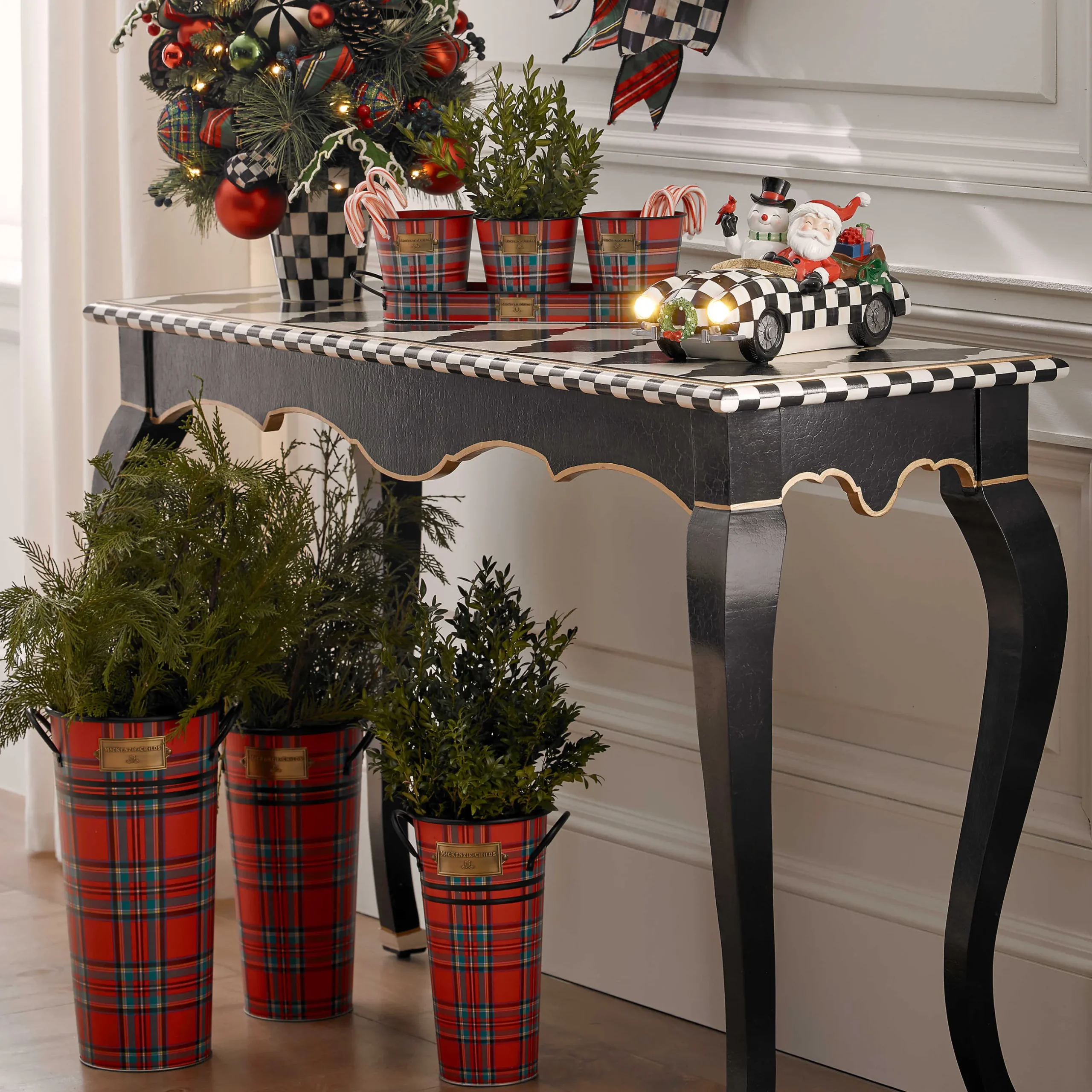 Holiday|Room Accents|MacKenzie-Childs Granny Kitsch Special Delivery Santa In Car