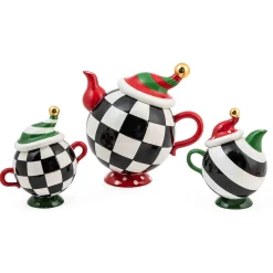 Holiday|Decor Sets|MacKenzie-Childs Granny Kitsch Tipsy Creamer  Sugar Set