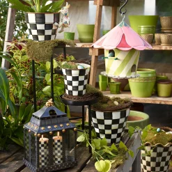 Spring|Outdoor|MacKenzie-Childs Hollyhock Birdhouse