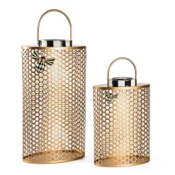 Spring|The Fall Shop|MacKenzie-Childs Honeycomb Small Tin Solar Lantern