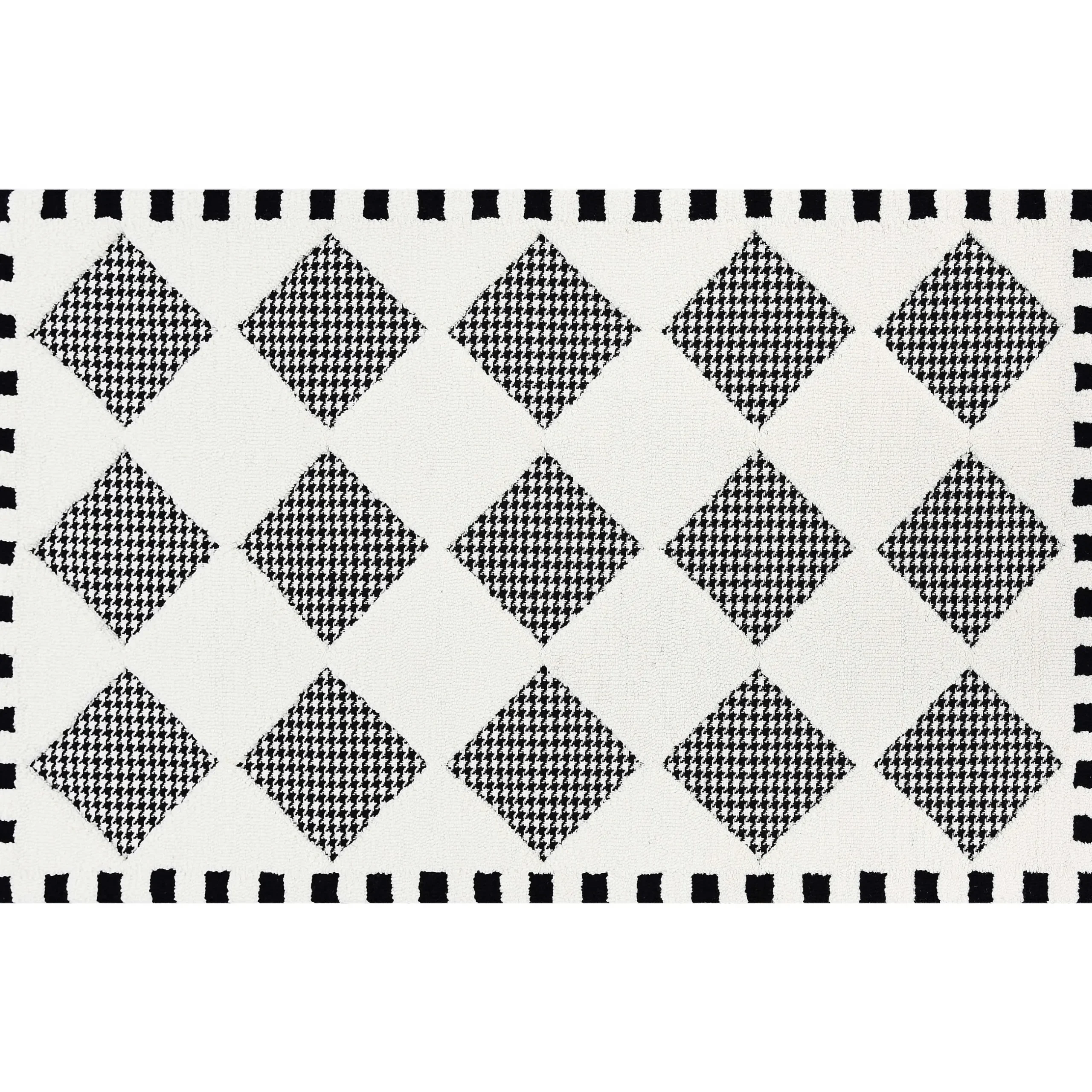 Rugs|MacKenzie-Childs Houndstooth Check Diamond 3' x 5' Rug