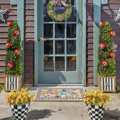 Spring|Outdoor|MacKenzie-Childs Kira's Garden Entrance Mat