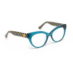 Accessories|MacKenzie-Childs Kitty Readers - Turquoise - x1.5