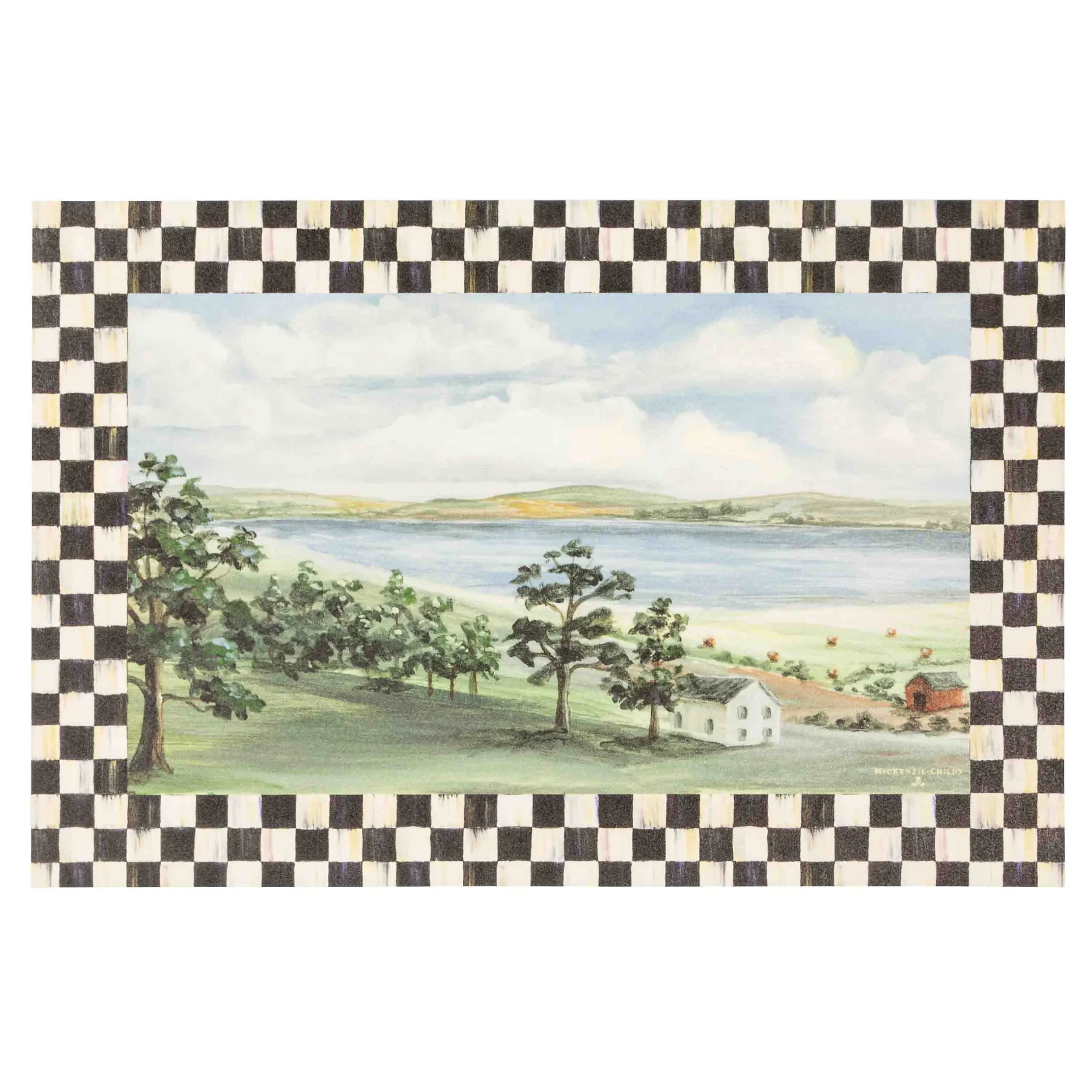Rugs|MacKenzie-Childs Landscape Floor Mat - 2' x 3'