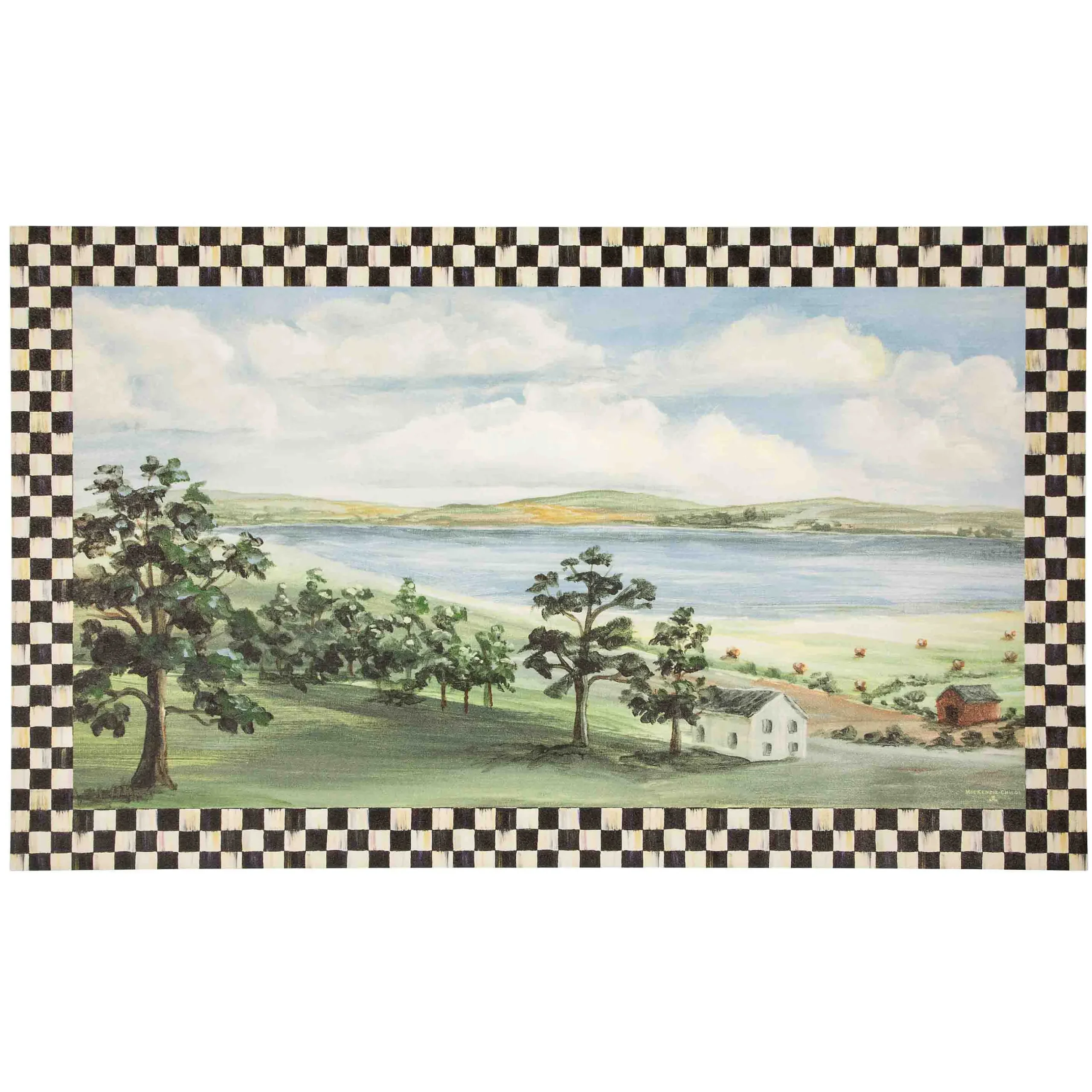 Rugs|MacKenzie-Childs Landscape Floor Mat - 3' x 5'