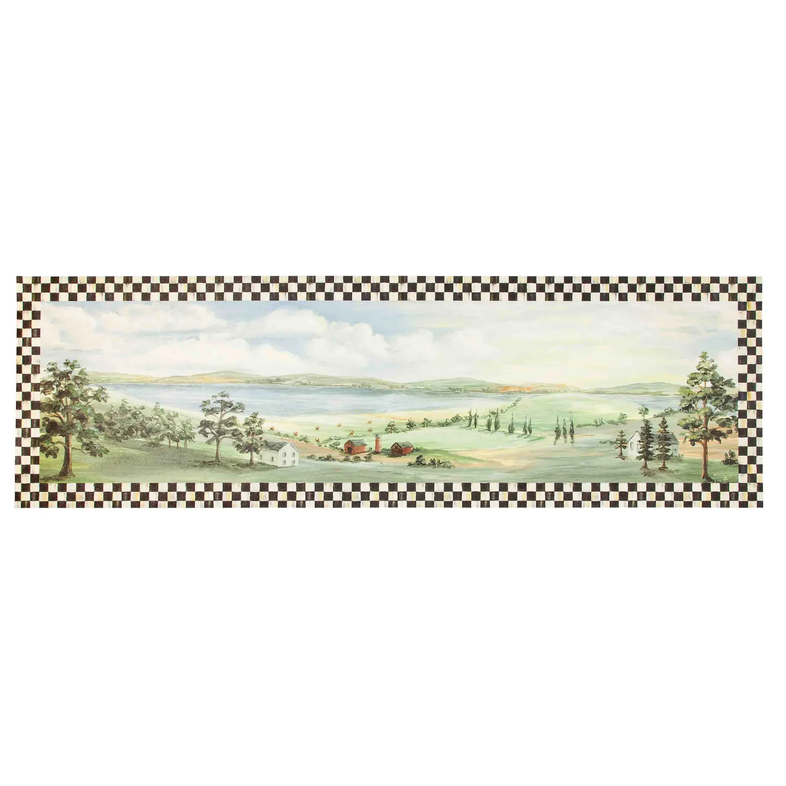 Rugs|MacKenzie-Childs Landscape Floor Mat - 2'6 x 8' Runner