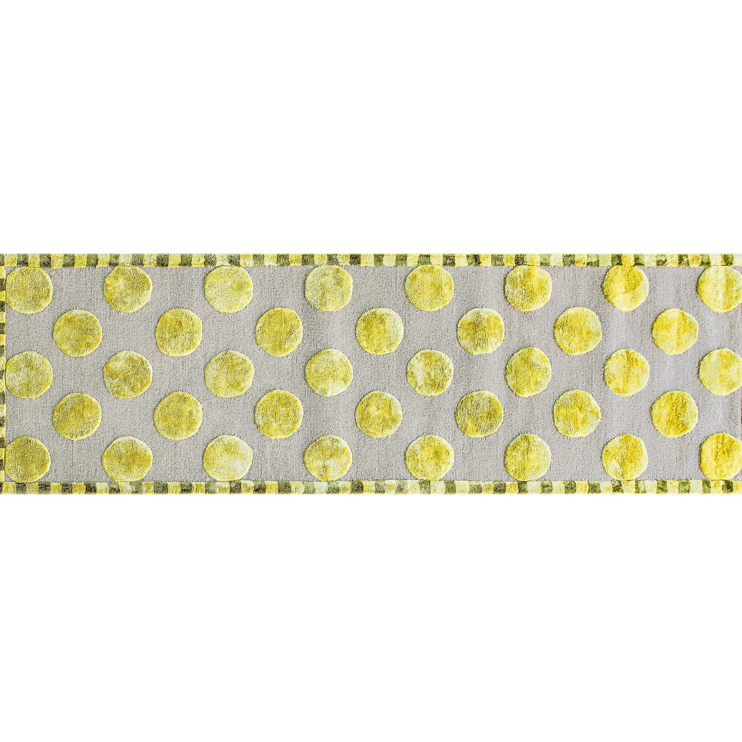 Rugs|MacKenzie-Childs Macro Dot Chartreuse Rug - 2'6 x 8'