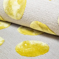 Rugs|MacKenzie-Childs Macro Dot Chartreuse Rug - 2'3 x 3'9