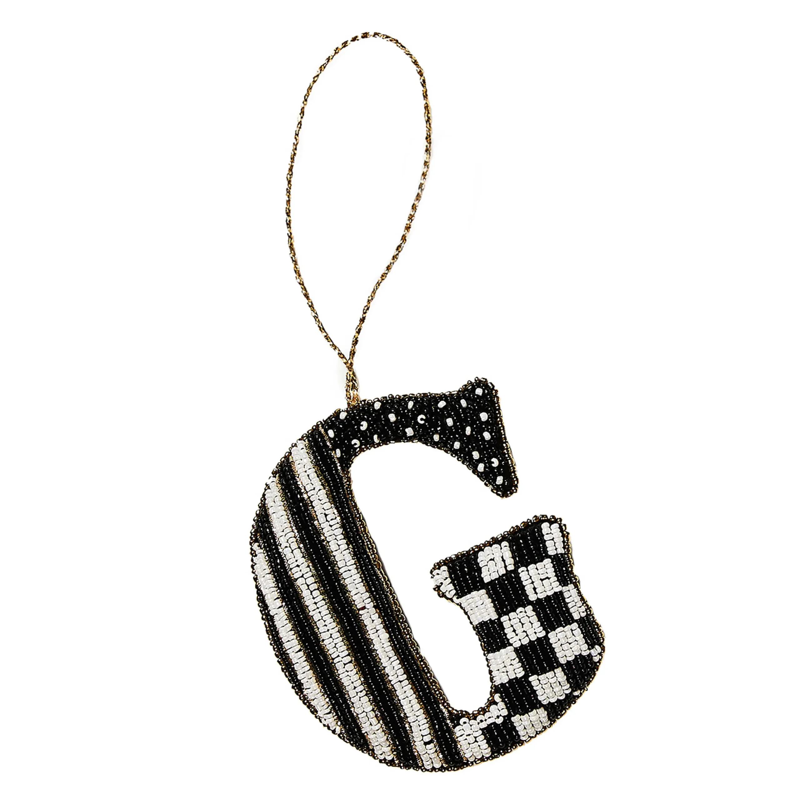 Holiday|MacKenzie-Childs Monogram Beaded G Ornament