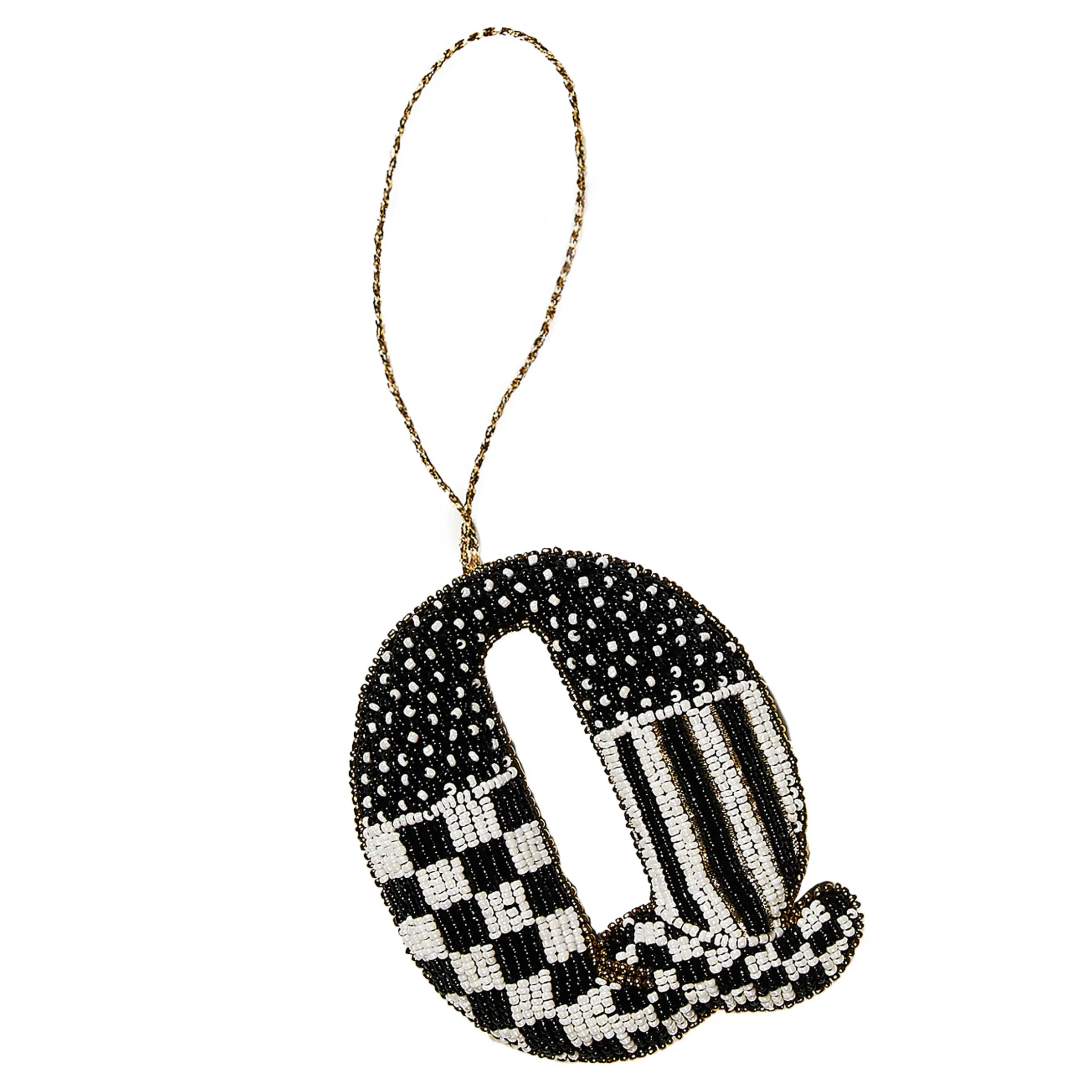 Holiday|MacKenzie-Childs Monogram Beaded Q Ornament